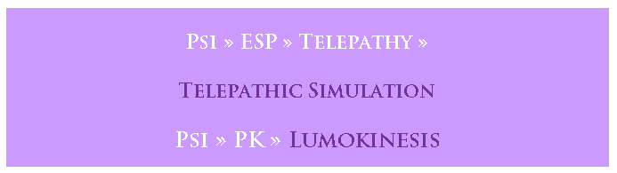 Telepathic Simulation Lumokinesis