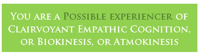 empathic cognition biokinesis atmokinesis